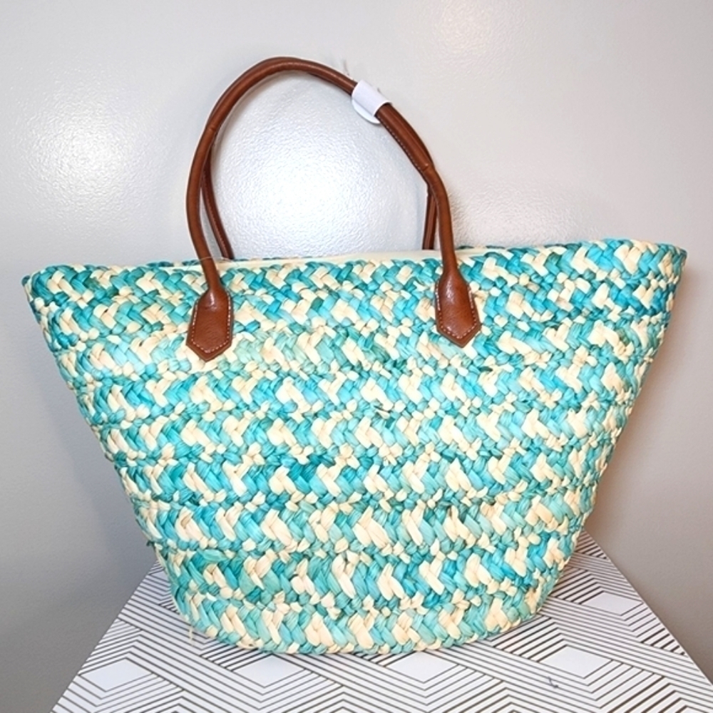 FALLS CREEK Woven Boho Tote Bag *NEW* - Picture 5 of 7